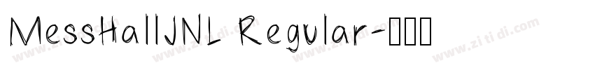 MessHallJNL Regular字体转换